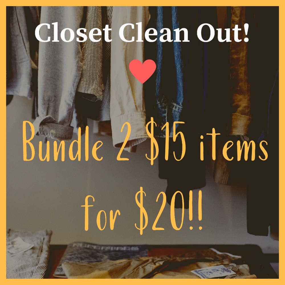 CLOSET CLEAN OUT! 2 for $20